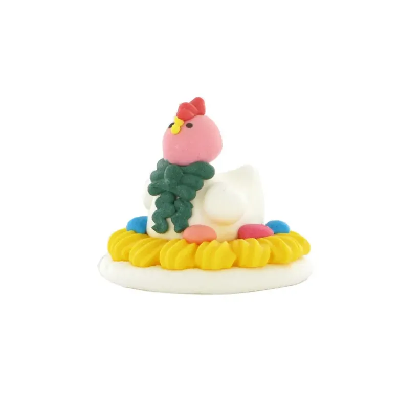 Décor comestible Poule dans son nid