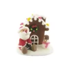 Décor comestible Père Noël assis et chalet (x12)