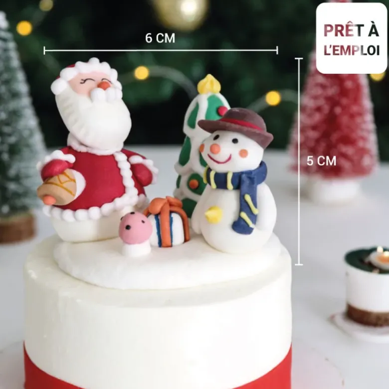 Décor comestible scène de Noël