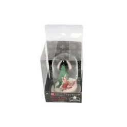 Décor de noël pour bûche "boule à neige renne de noël" à poser