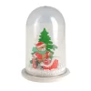 Décor de noël pour bûche "boule à neige ourson de Noël" à poser