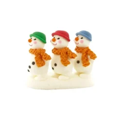 24 décors comestibles 3 bonshommes de neige
