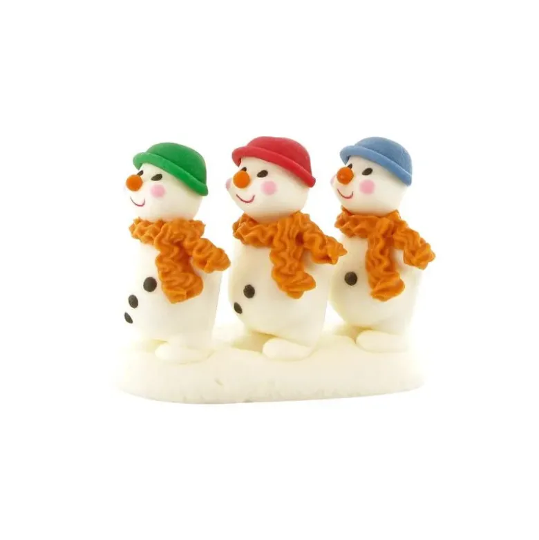 24 décors comestibles 3 bonshommes de neige