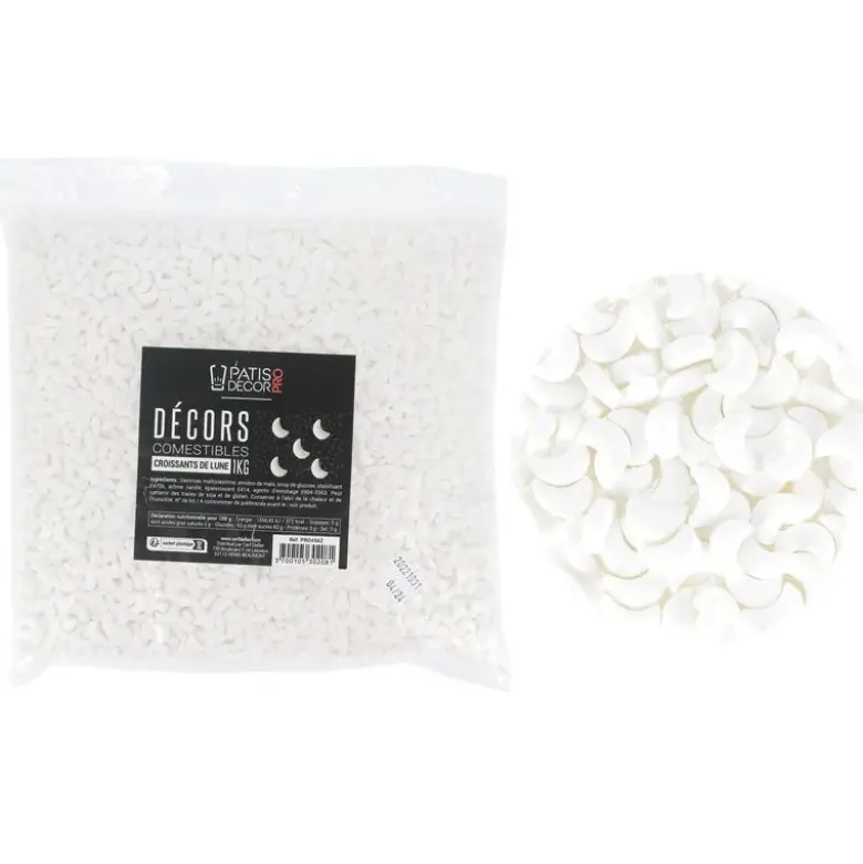 Décors comestibles croissants de lune 1 kg