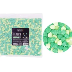 Décors comestibles feuilles vertes 1 kg