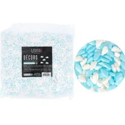 Décors comestibles nuages bleus et blancs 1 kg