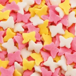 Décors comestibles papillons tricolores 45 g