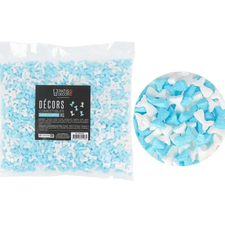Décors comestibles queues de sirène 1 kg