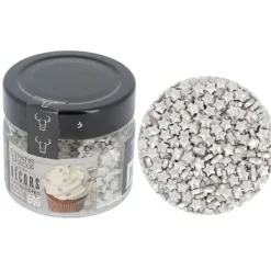 Décors comestibles étoiles argentées 60 g