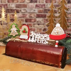 3 décors de Noël assortis en feutrine thème 3
