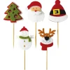 Décors de Noël en feutrine thème 1 (x10)