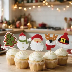 Décors de Noël en feutrine thème 1 (x10)