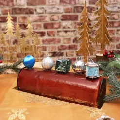 Décors de Noël sur pique assortis bleus (x5)