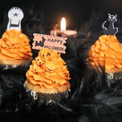 Décors d'Halloween sur pique assortis (x10)