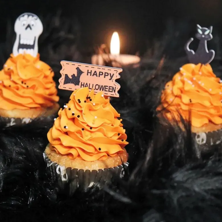Décors d'Halloween sur pique assortis (x10)
