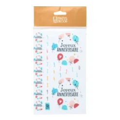 Décors en azyme assortis thème anniversaire n°2