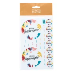 Décors en azyme assortis thème anniversaire n°6