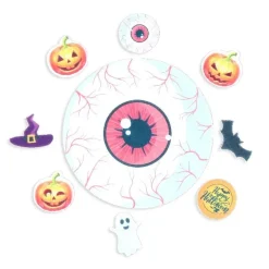 Décors en azyme assortis thème œil d'Halloween