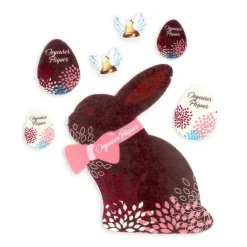 Décors en azyme assortis thème lapin de Pâques