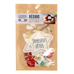 Décors en azyme assortis thème étoile de Noël