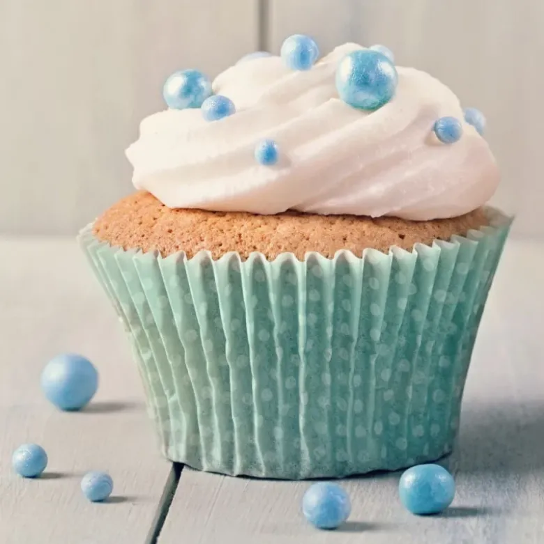 Décors grandes perles bleues comestibles