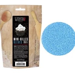 Décors mini billes bleues comestibles 350 g