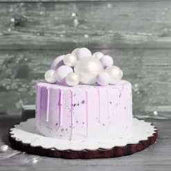 Décors à piquer de 12 boules blanches