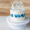 Décors sur pique bleus Baby Boy lapins
