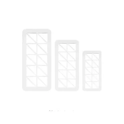 Découpoirs géométriques angles droits PME (x3)