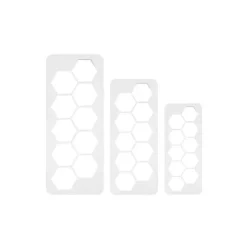 Découpoirs géométriques hexagones PME (x3)