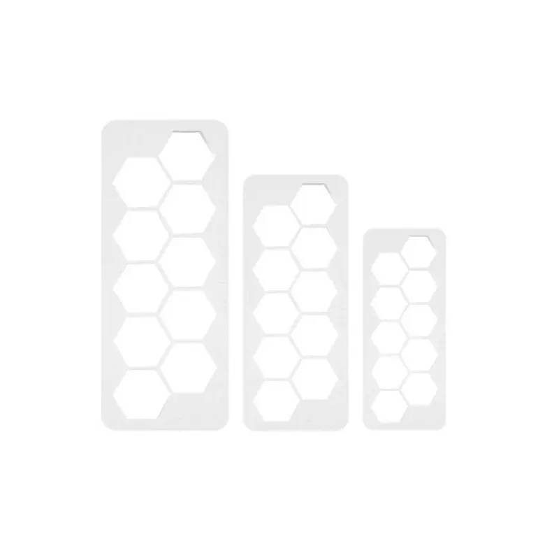 Découpoirs géométriques hexagones PME (x3)