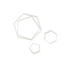 Découpoirs Hexagones assortis (x4)