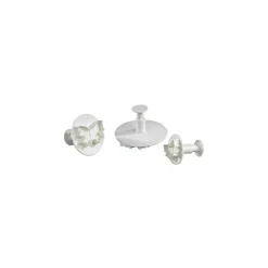 Découpoirs éjecteurs Papillons assortis Patisdécor (x 3)