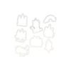Découpoirs licorne assortis (x 8)