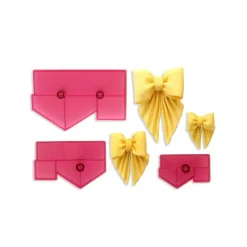 Découpoirs nœuds drapés assortis (Série de 3)