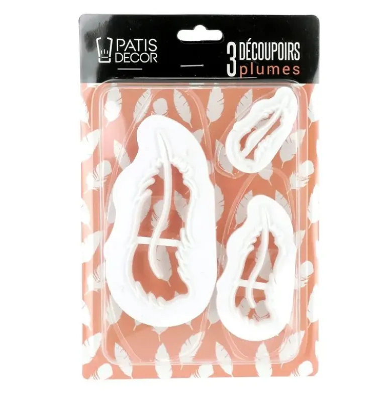 Découpoirs plumes (x 3)
