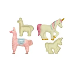 Découpoirs relief Licorne et Lama (x2)