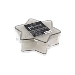 7 Découpoirs étoiles lisses assortis