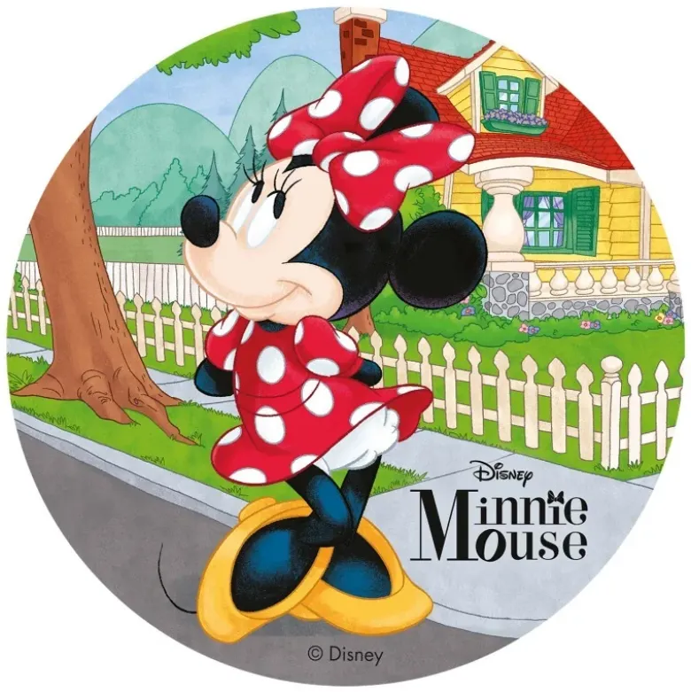 Disque gâteau azyme Minnie Mouse 20 cm