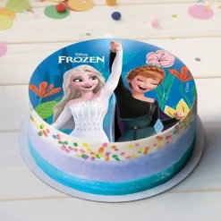 Disque gâteau en azyme Reine des Neiges - Ø 15,5 cm
