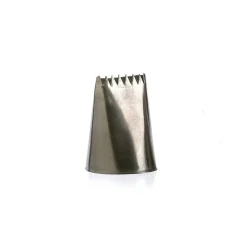 Douille à bûche large inox 28 mm - 6 dents