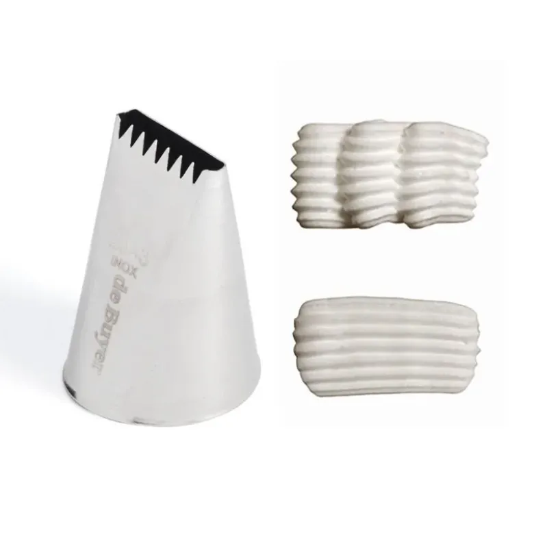Douille à bûche plate inox Ø 3 mm - 6 dents