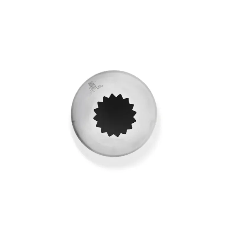 Douille cannelée petits fours inox Ø 14 mm 16 dents