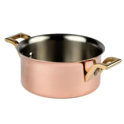 Elégance cuivre-inox mini-marmite 9 cm