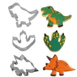 Emporte-pièce Dinosaures assortis (x3)