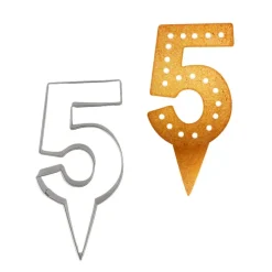 Emporte-pièces cake topper "5"
