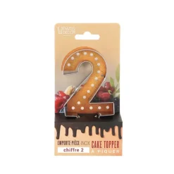 Emporte-pièces cake topper "2"