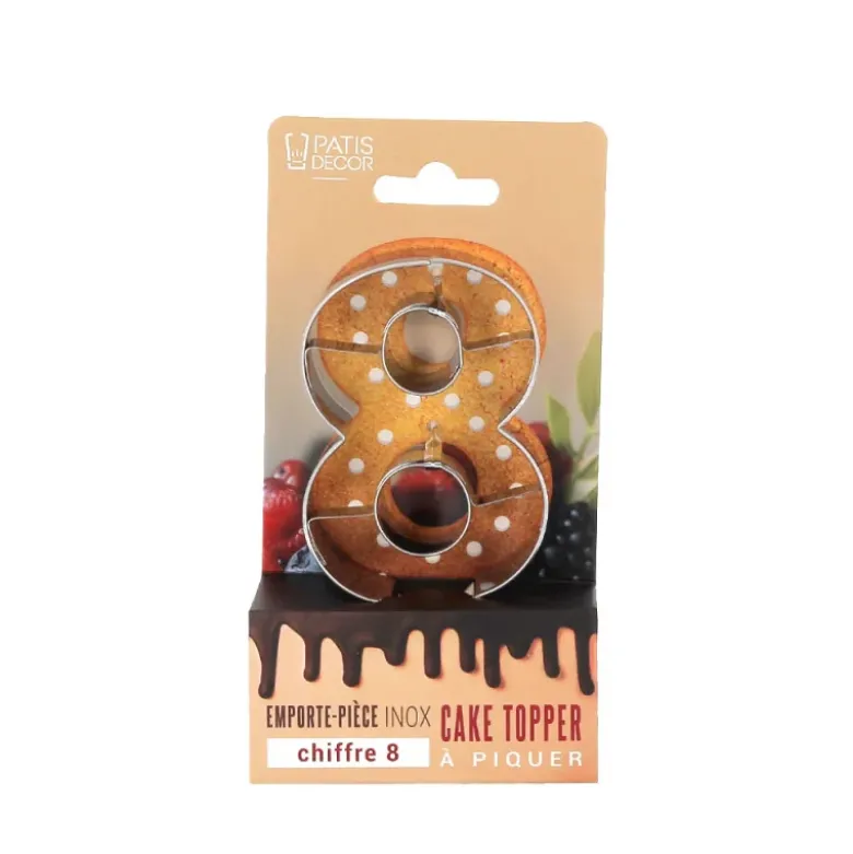 Emporte-pièces cake topper "8"