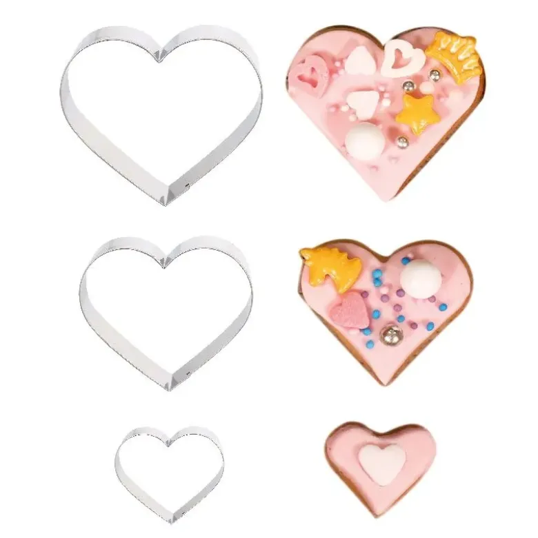 Emporte-pièces Coeurs assortis (x3)