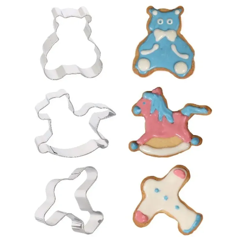 Emporte-pièces Naissance assortis (x3)